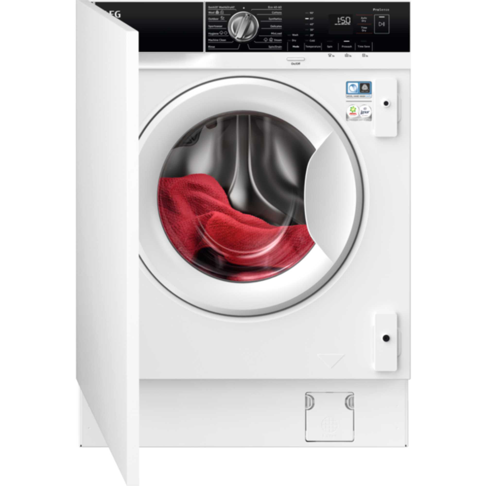 AEG L7WE74634BI 7000 ProSteam Built-In Condenser Washer Dryer