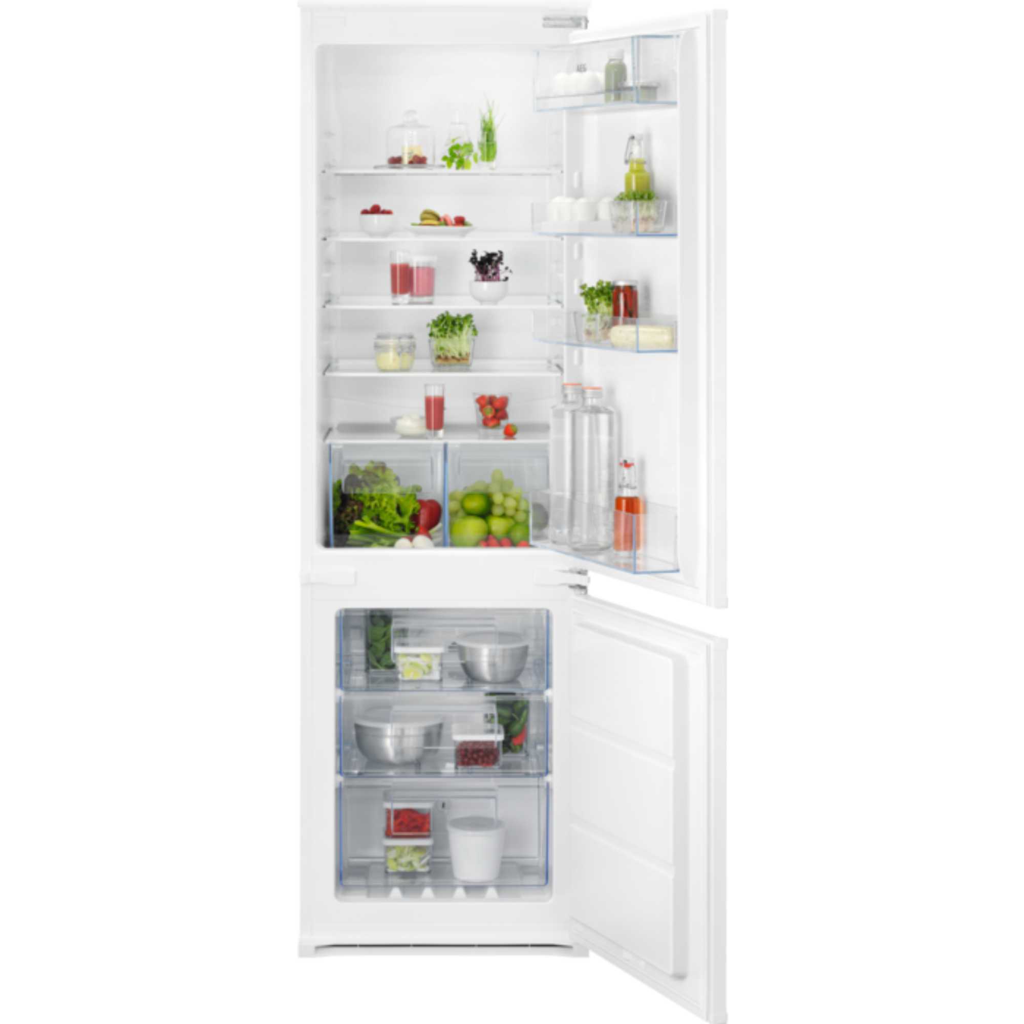 AEG OSC6N181ES 6000 TwinTech Integrated Frost Free Fridge Freezer