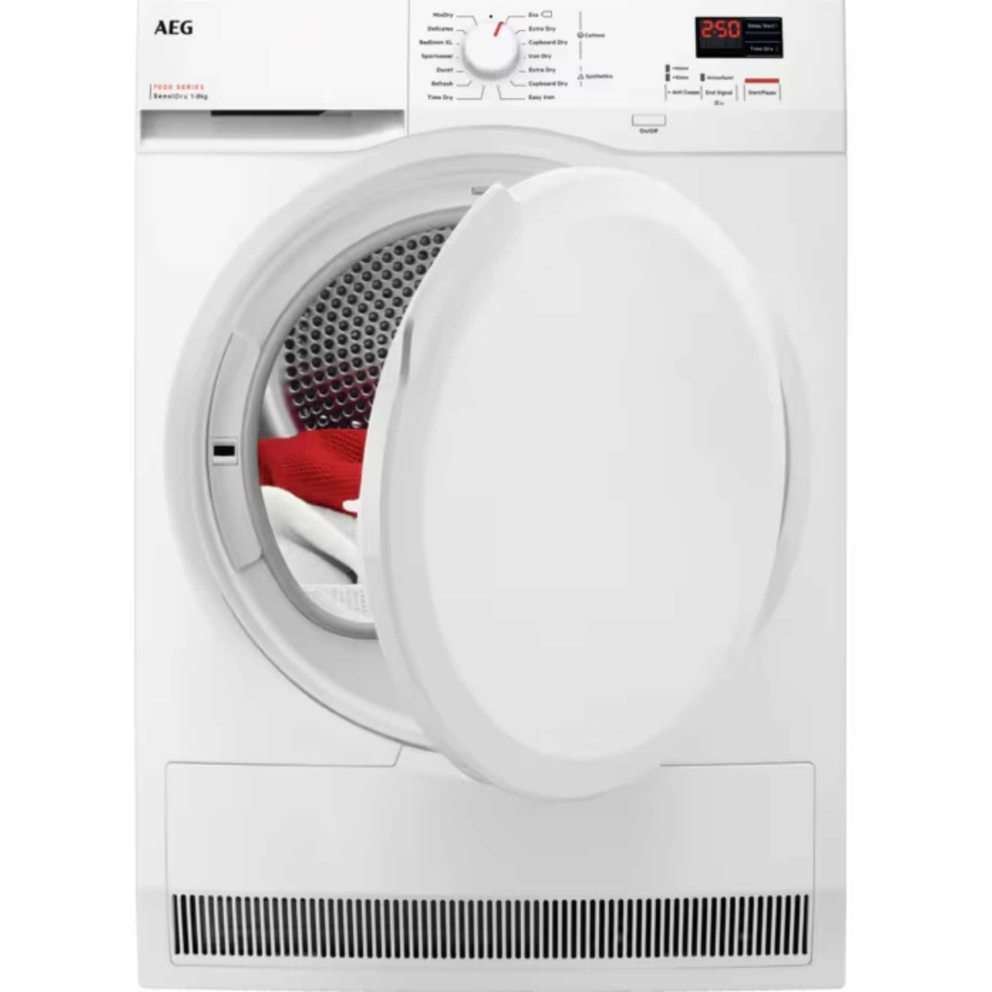 AEG TR708L0B 7000 SensiDry Heat Pump 8kg Tumble Dryer - White