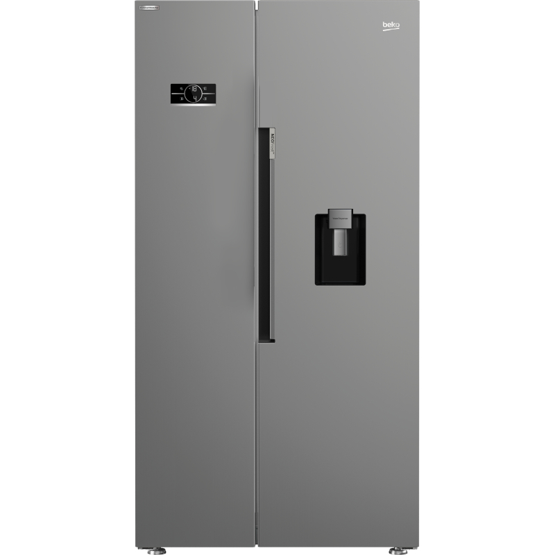 beko-asd2542vx-harvestfresh-american-style-fridge-freezer-water-dispenser-1.jpg Beko ASD2542VX HarvestFresh American Style Fridge Freezer - Water Dispenser