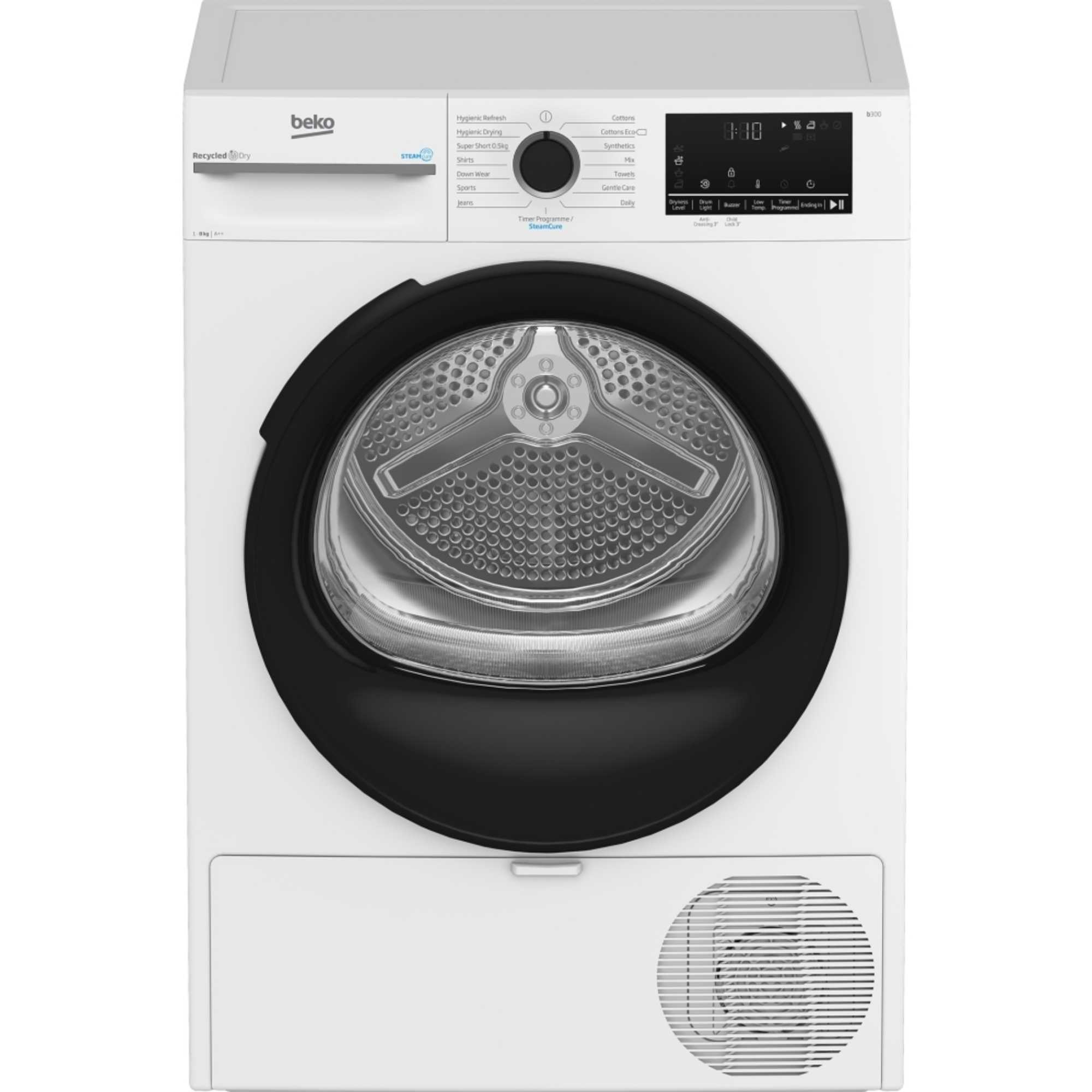 Beko BM3T3833W 8kg Heat Pump Tumble Dryer - White