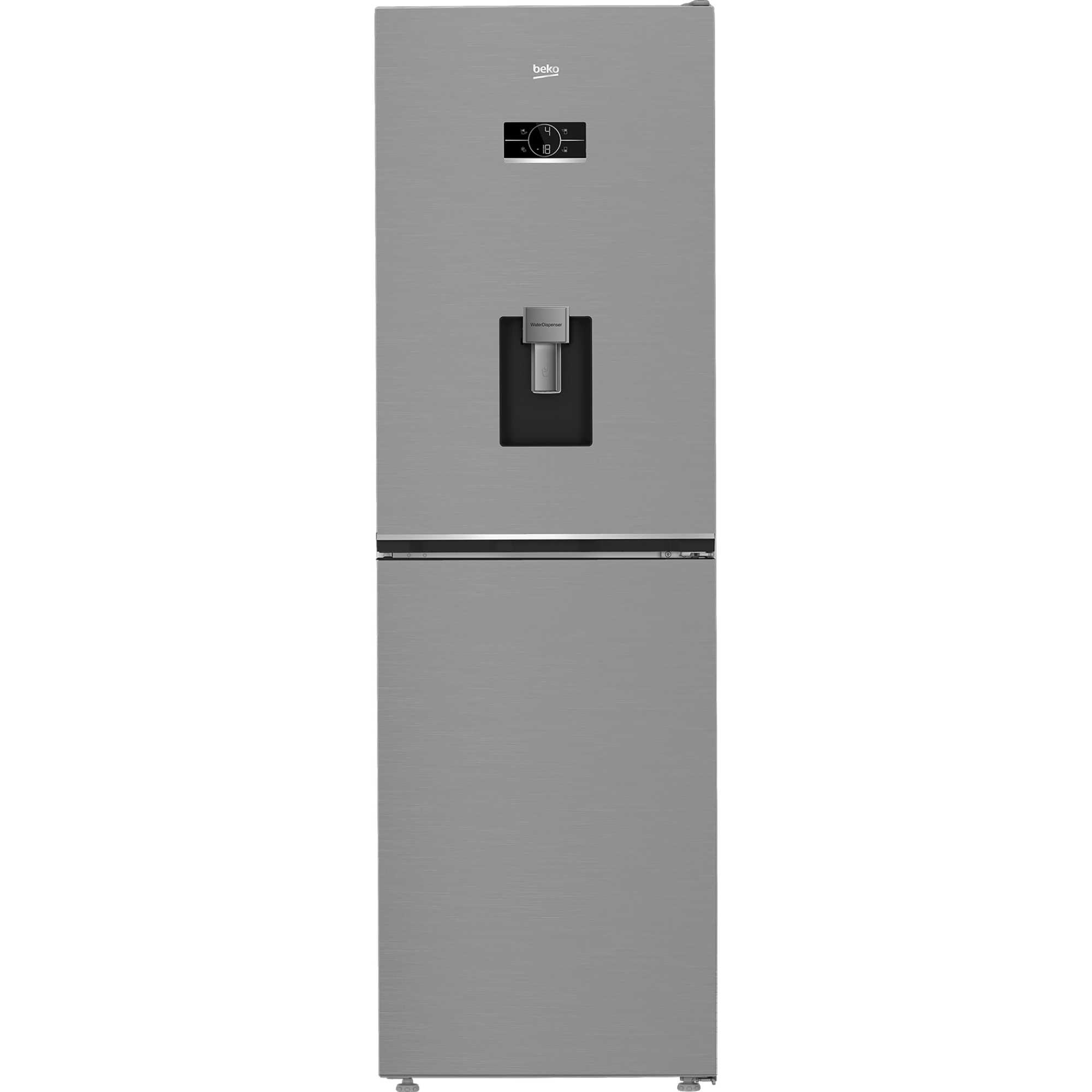 Beko CNG4692DVPS 317L Frost Free Fridge Freezer - Stainless Steel