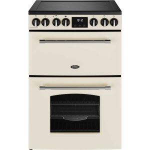 Belling MRAFHOUSE60ECRM Ceramic Electric Double Oven Cooker - Cream