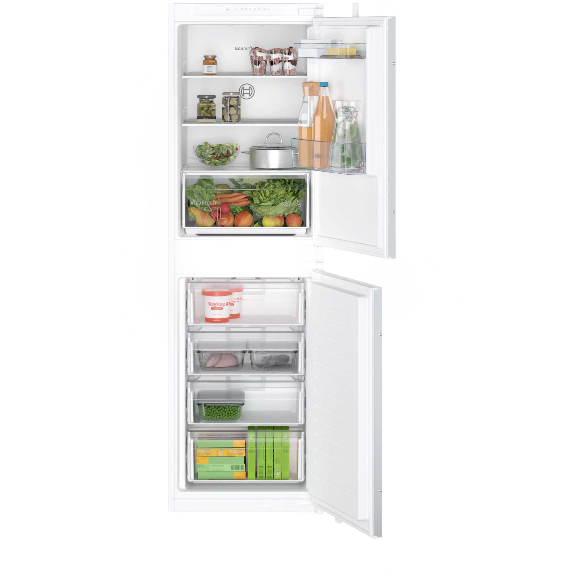 Bosch KIN85NSE0G Series 2 NoFrost Built-In Fridge Freezer with Sliding Hinge