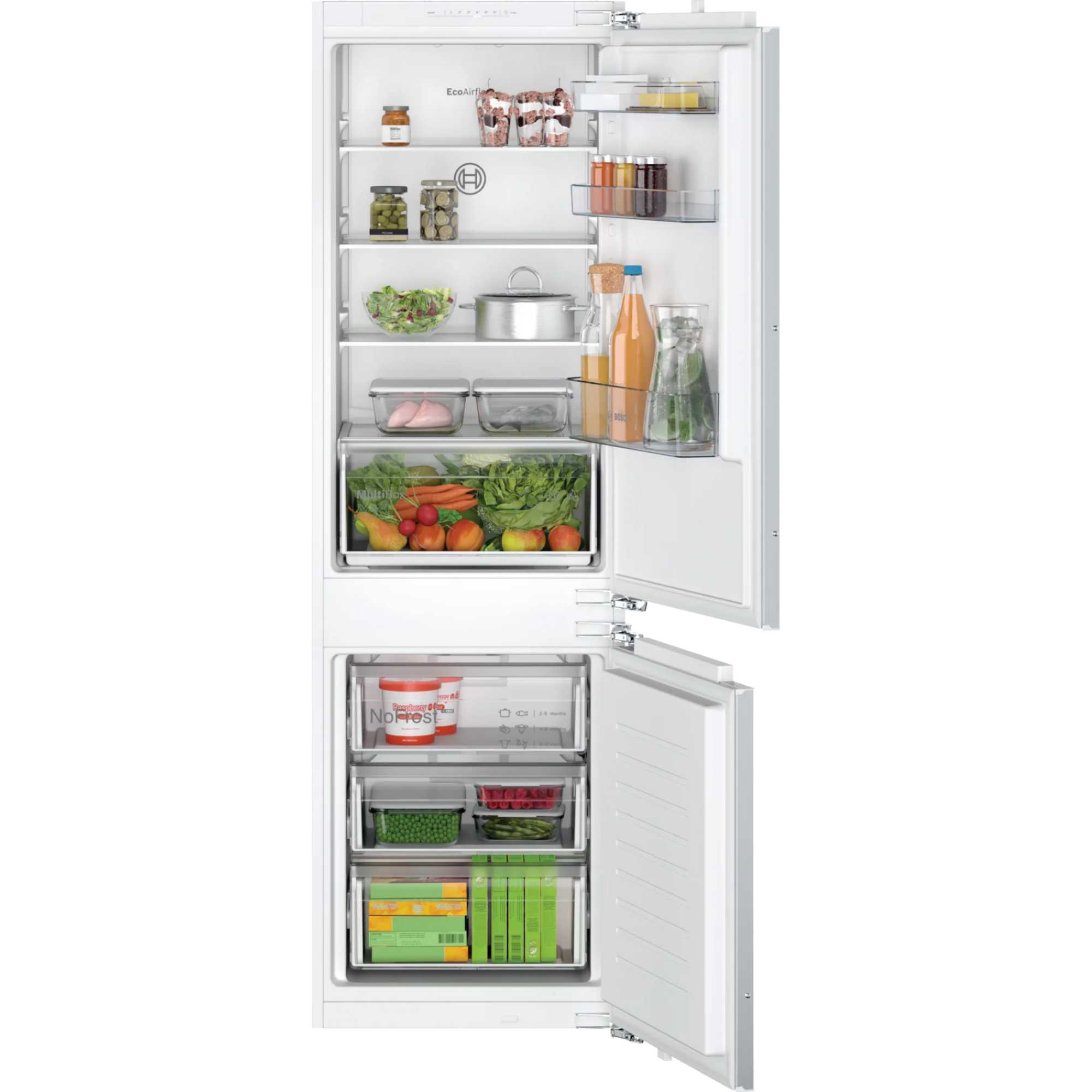 Bosch Series 2 KIN86NFE0G NoFrost 60/40 Built-In Fridge Freezer