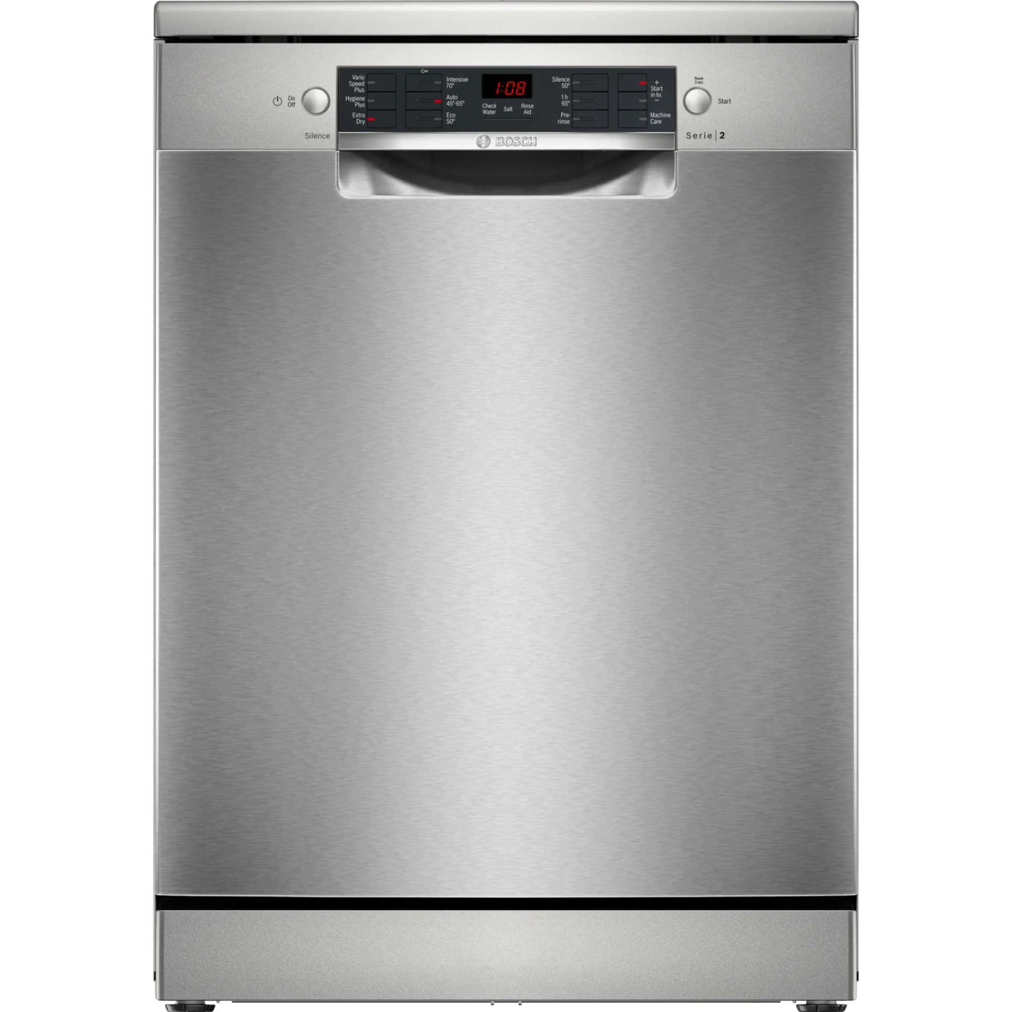 Bosch SMS26AI08G Series 2 60cm 12 Settings Dishwasher - Brushed Steel