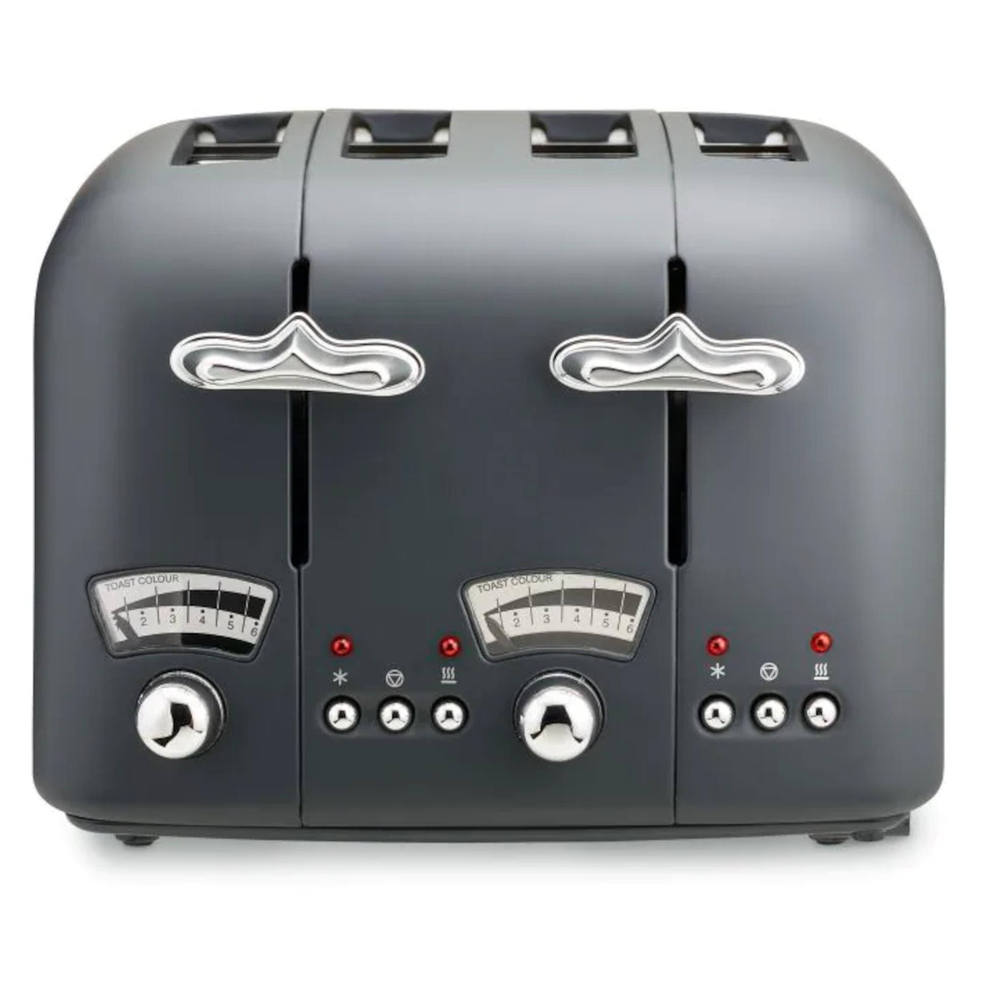 De'Longhi CT04 Argento Silva 4 Slice Toaster - Grey