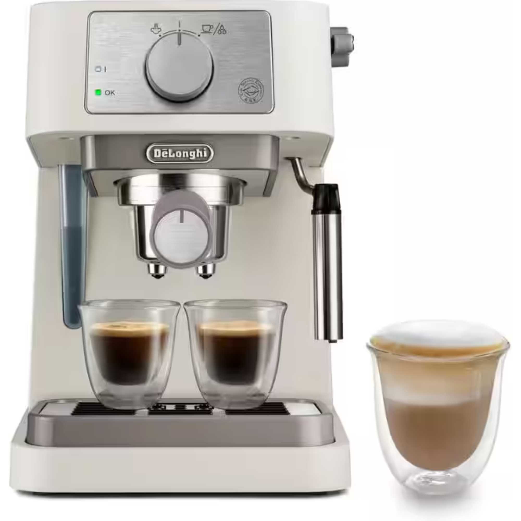 delonghi-ec260cr-stilosa-espresso-coffee-machine-cream.jpg De'Longhi EC260.CR Stilosa Espresso Coffee Machine - Cream