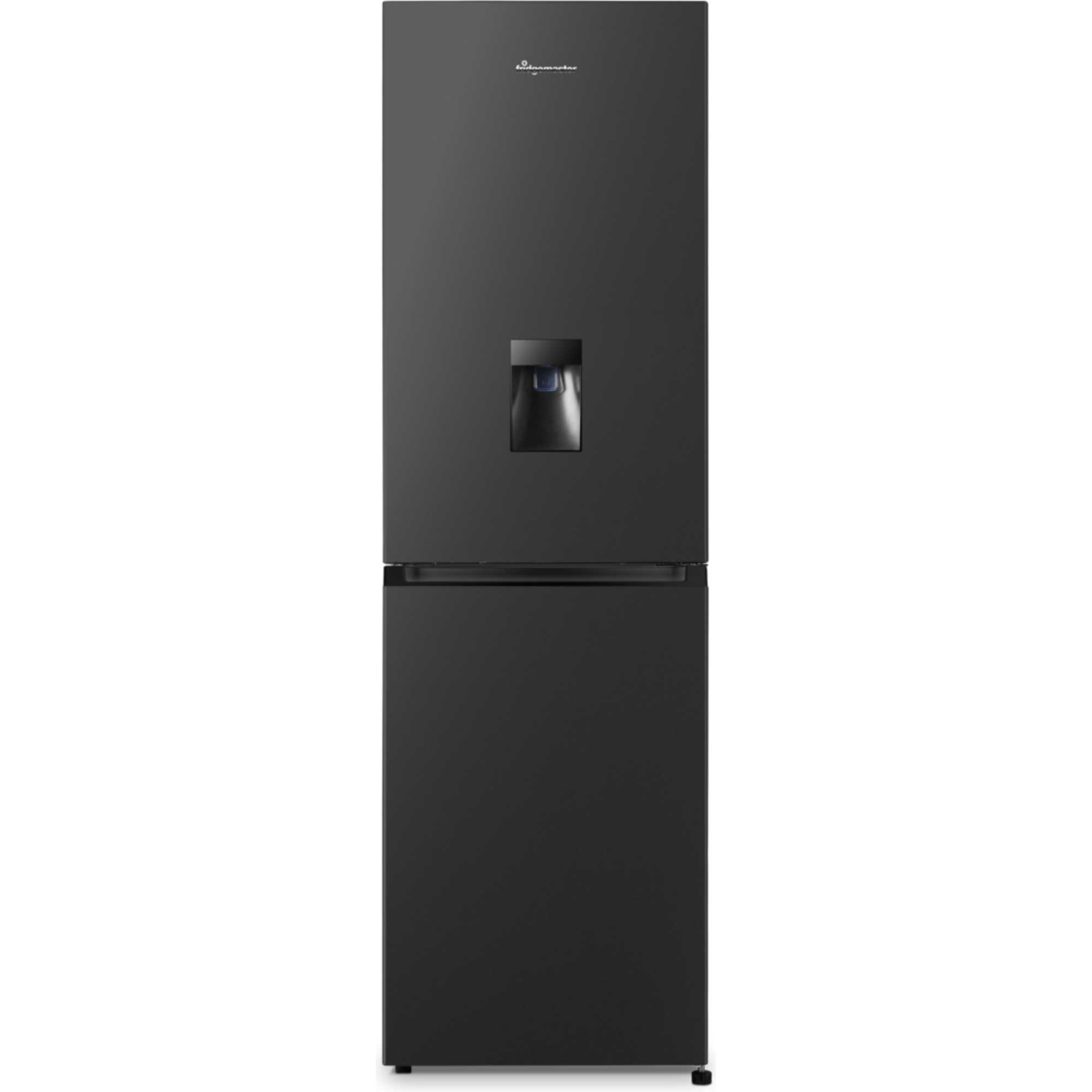 Fridgemaster MC55251DEB 256L Total No Frost Fridge Freezer with Water Dispenser - Black
