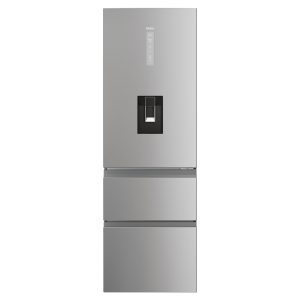 Haier HTW5618DWMG 600mm Total No Frost Fridge Freezer - Stainless Steel
