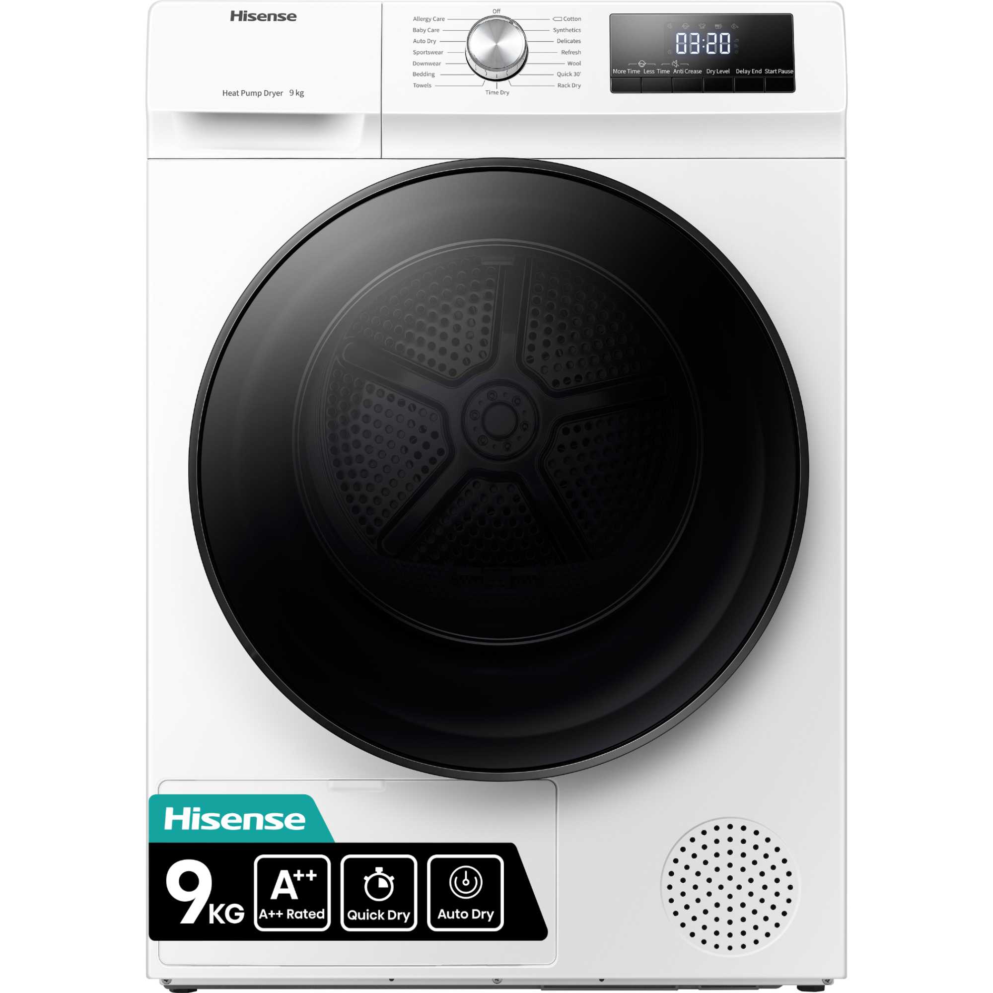 Hisense DHQA902U 9kg Heat Pump Tumble Dryer