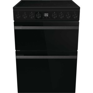 Hisense HDCEC6C20B Double Oven Cooker with Ceramic Hob - Black