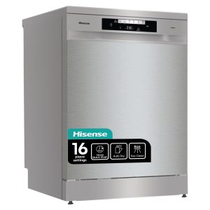 Hisense HS643D60XUK 16 Place Setting Freestanding Dishwasher - Stainless Steel