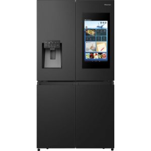 Hisense RQ760N4IFE Cross Door American Style Smart Display Fridge Freezer - Black