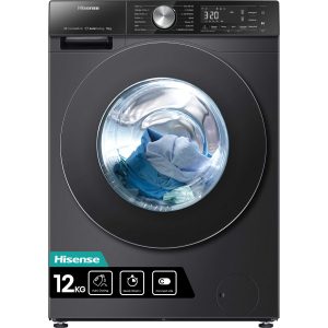 Hisense WF5S1245BB 12kg 1400rpm Freestanding Washing Machine - Black
