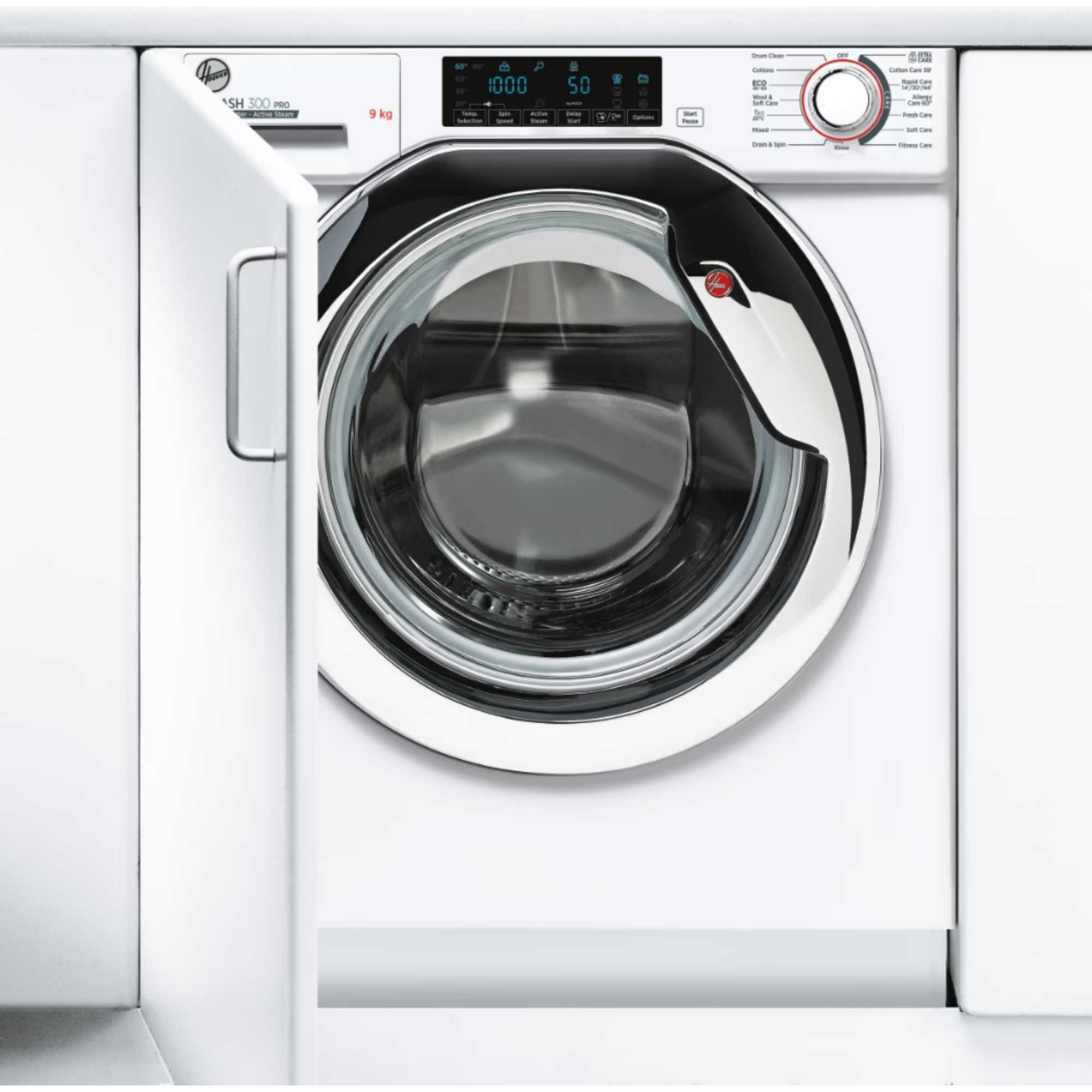 Hoover HBWOS69TMCE-80 9kg Built-In Washing Machine 1600rpm Spin - White