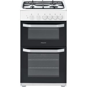 Hotpoint HD5G00KCWUK A Rated 500mm Gas Cooker - White