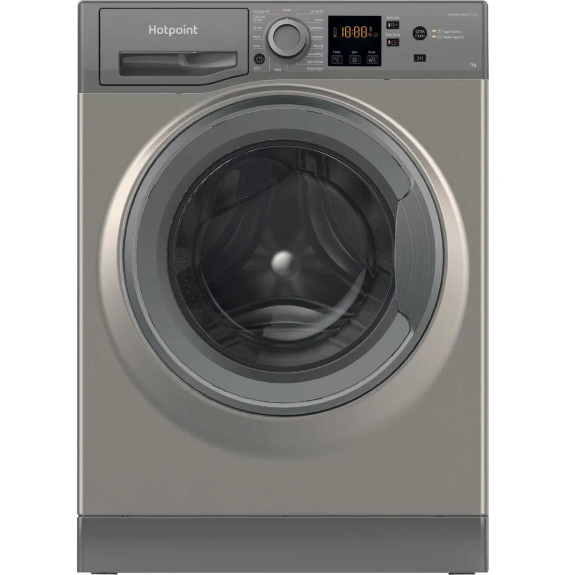 Hotpoint NSWF 7469 GG UK 7kg 1400rpm Anti-Stain Washing Machine - Graphite