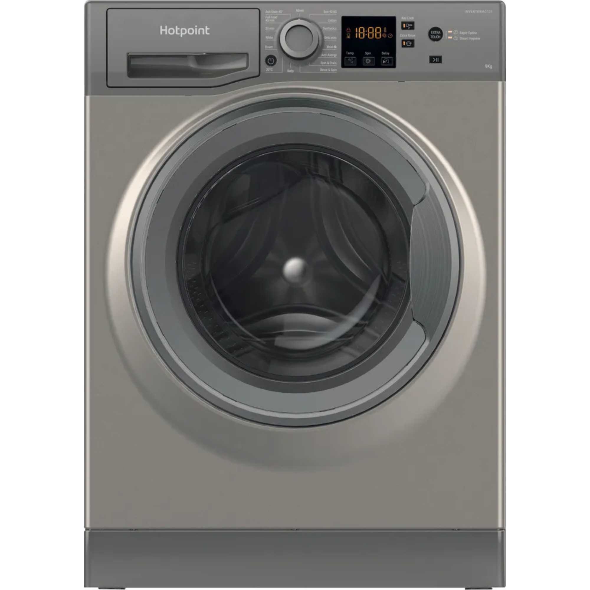 Hotpoint NSWF 946 GG UK 9kg 1400rpm Anti-stain Washing Machine - Graphite