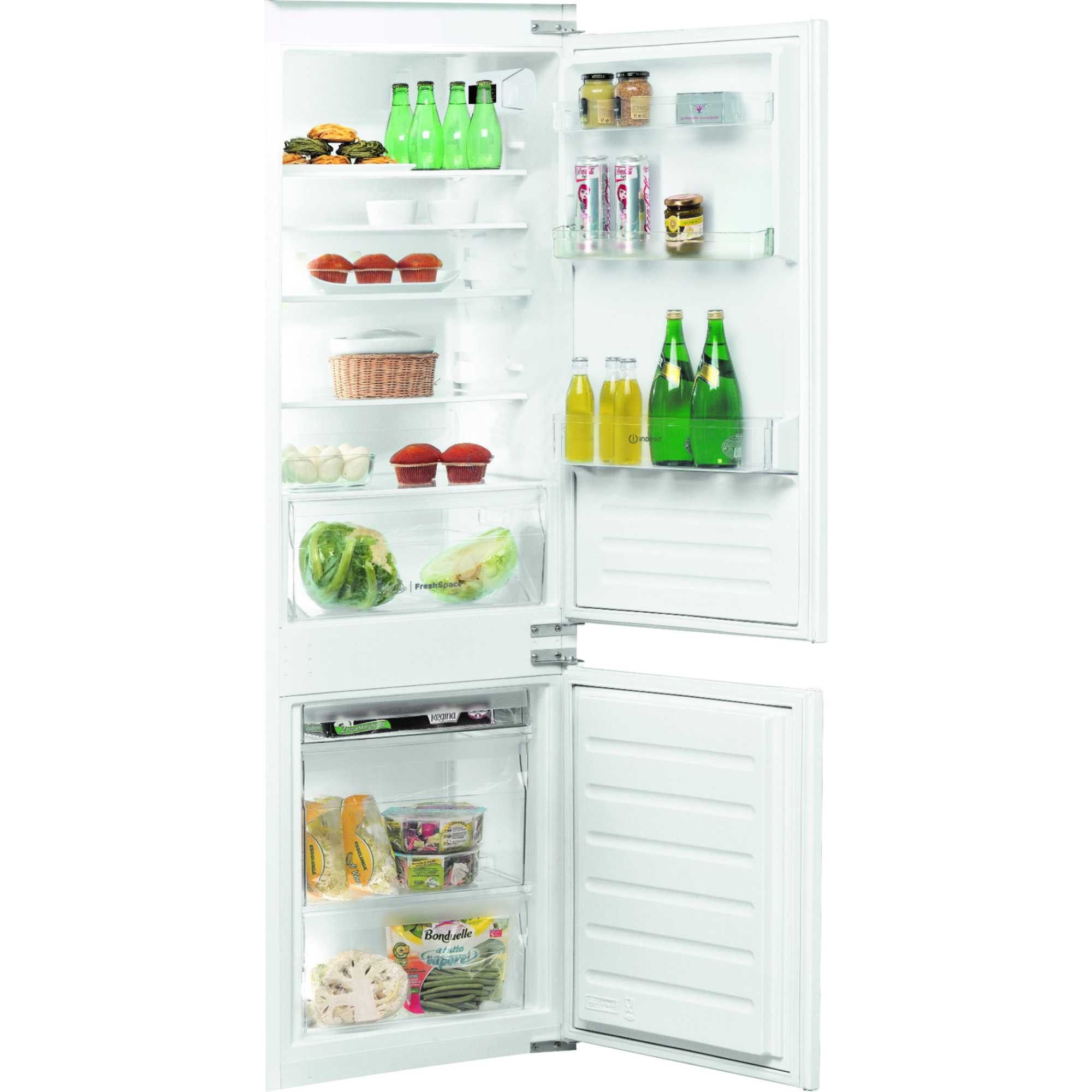 Indesit BI 18A2 D/I UK 194l Fridge 79l Freezer Capacity Fridge Freezer