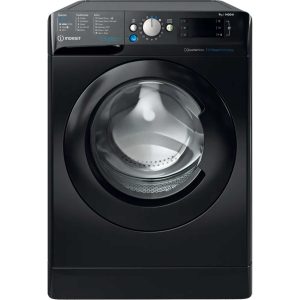 Indesit BWE 91496X KV UK 9kg 1400rpm Push&Go Washing Machine with Steam - Black