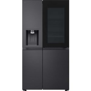 LG GSXE90EVDD InstaView American Style Smart Fridge Freezer - Essence Black Steel