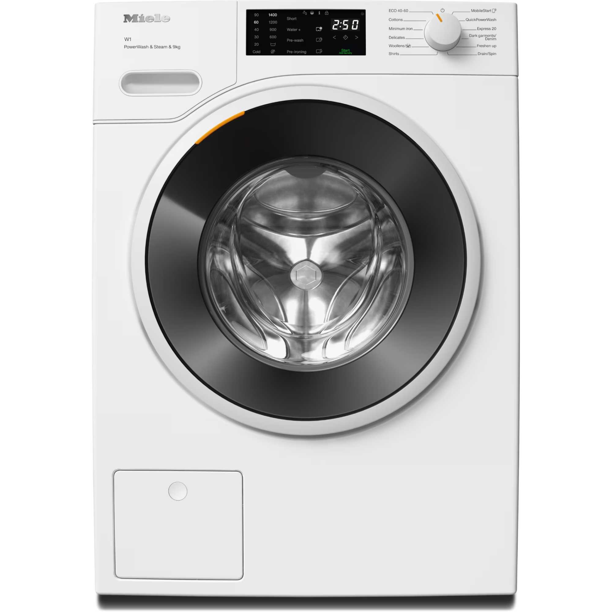 Miele WWD380WCS 9kg 1400rpm PowerWash & Steam Washing Machine - White