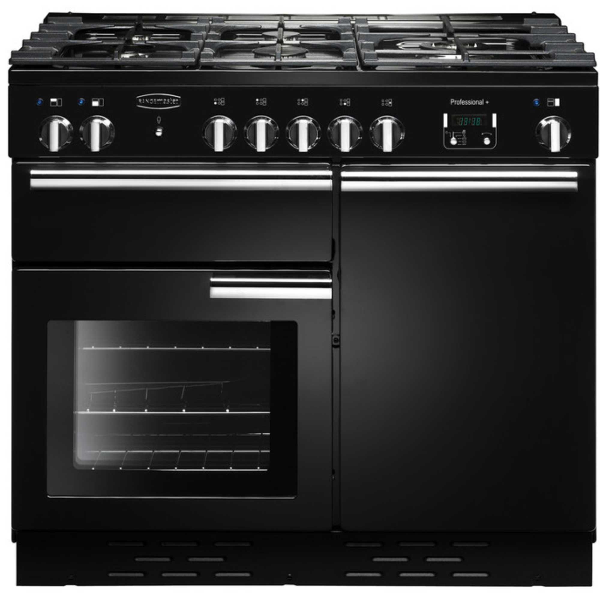 Rangemaster Professional Plus 1000mm Range Cooker All Gas - Black