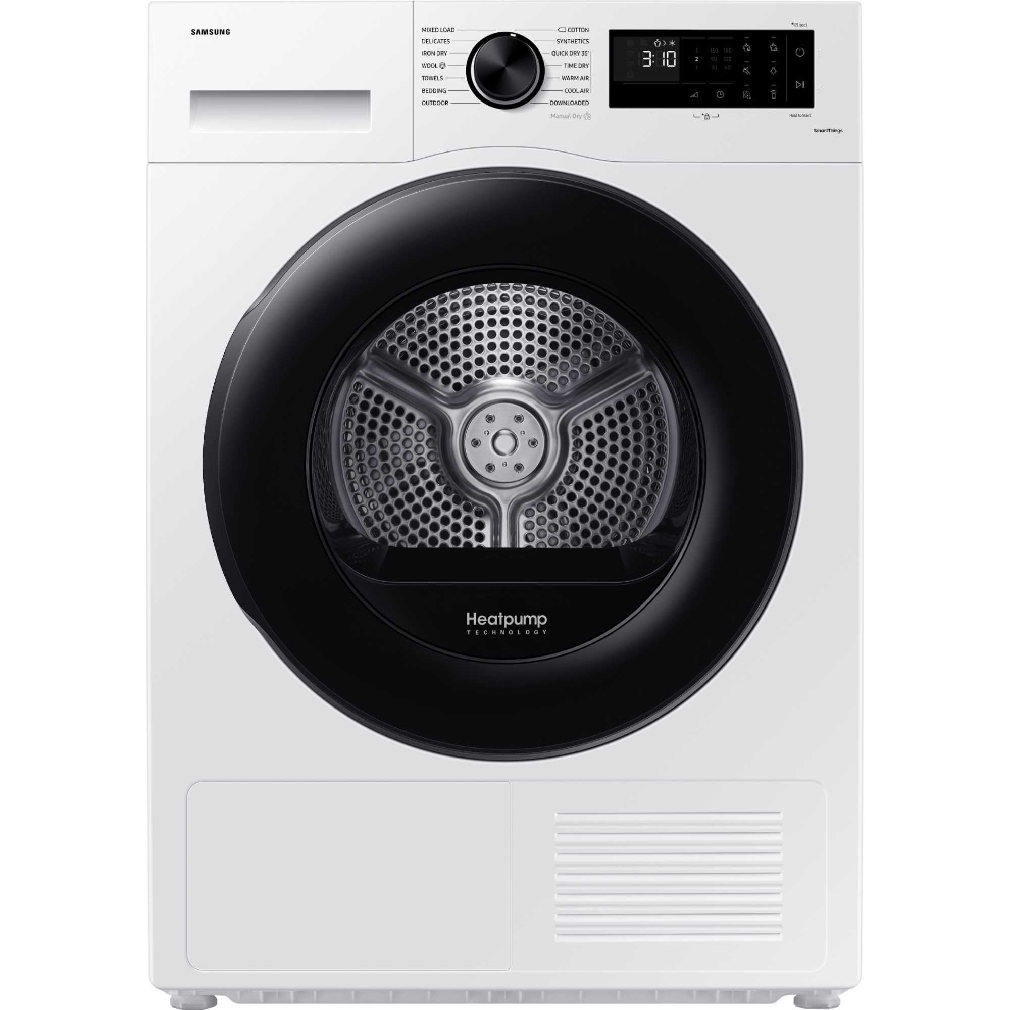 Samsung Series 5 Optimal Dry DV80CGC0B0AEEU 8KG Smart Heat Pump Tumble Dryer - White