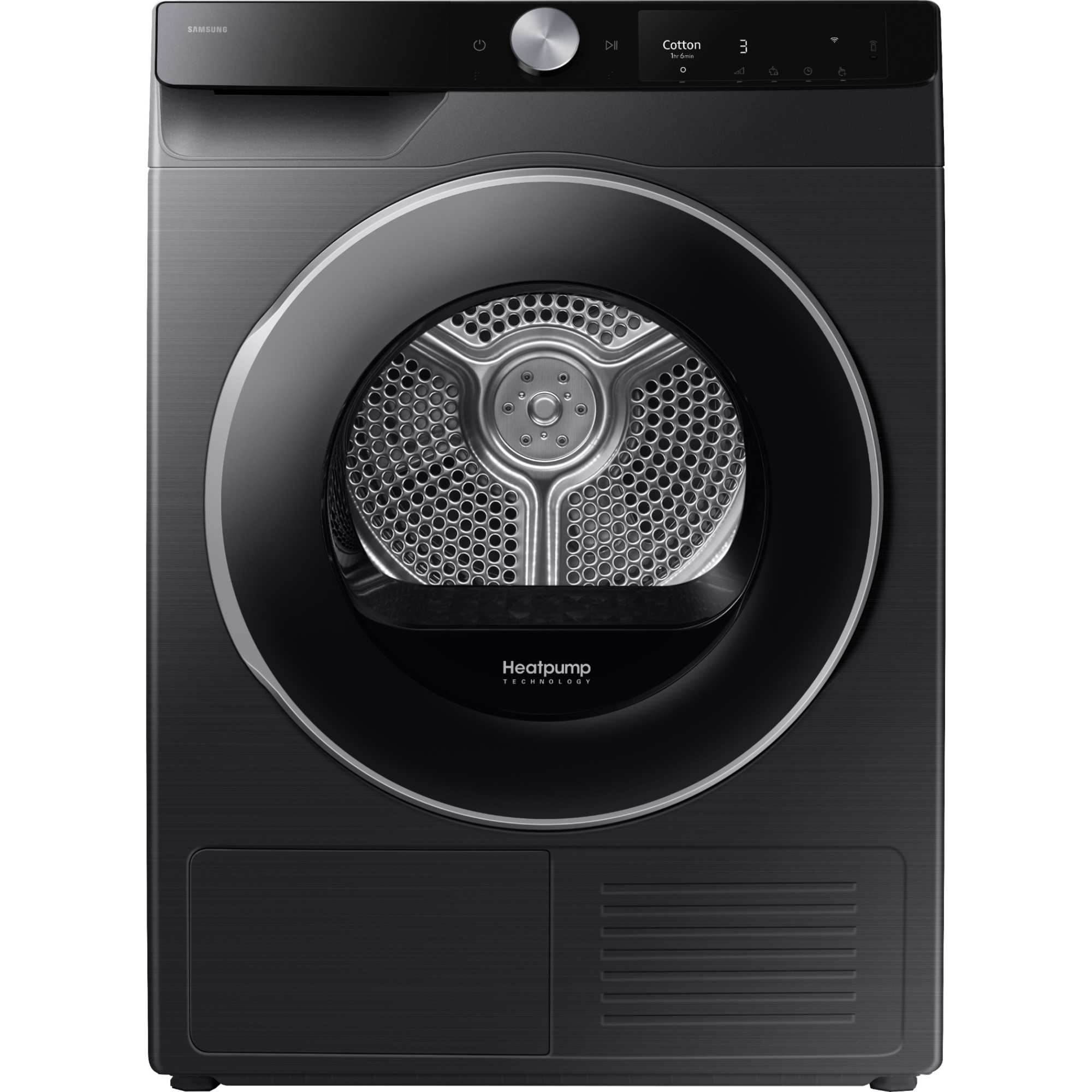 Samsung Series 7 AI Energy DV90T6240LB 9KG Smart Heat Pump Tumble Dryer - Black