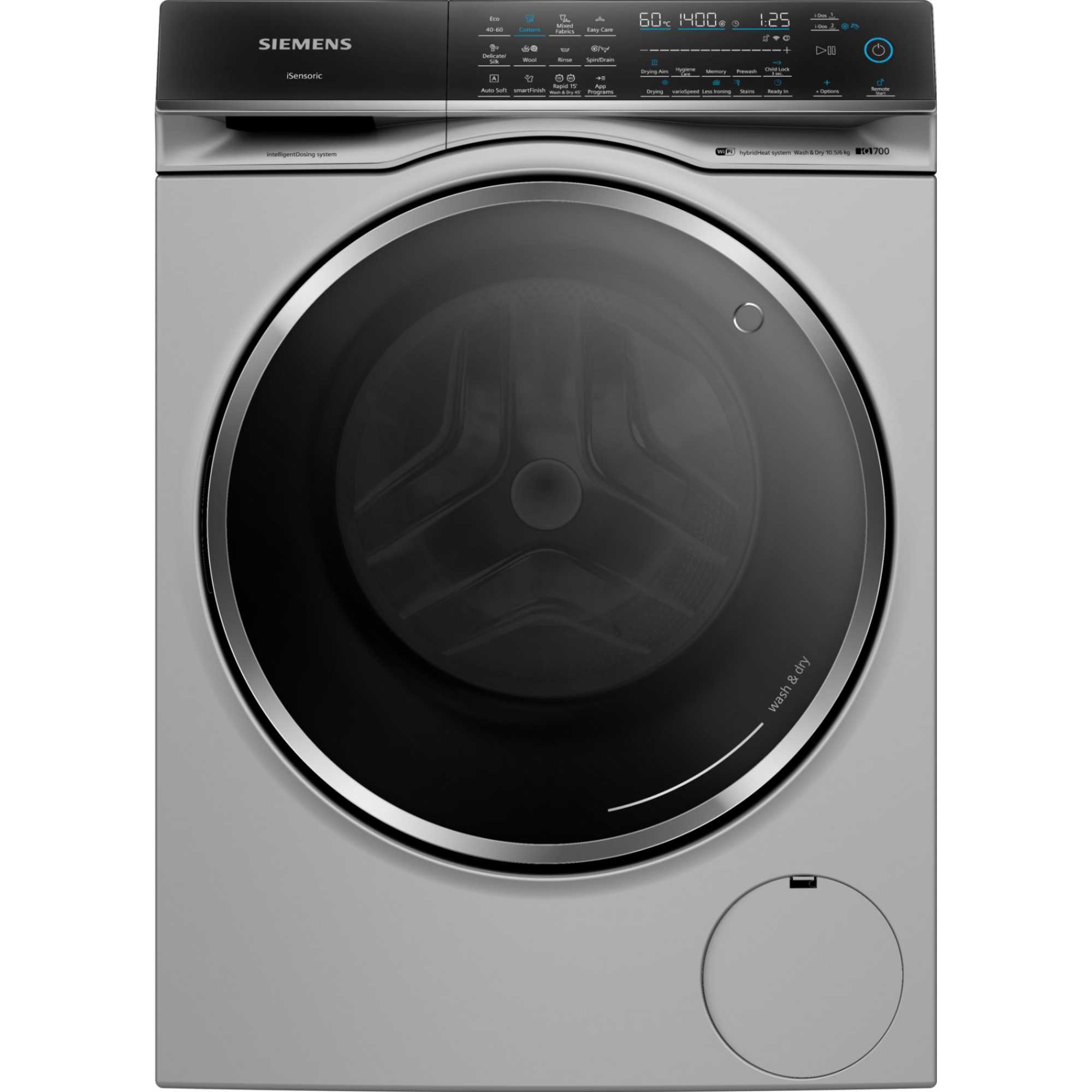 Siemens WN54C2ATGB IQ700 Washer Dryer 10.5kg/6kg 1400rpm - Silver