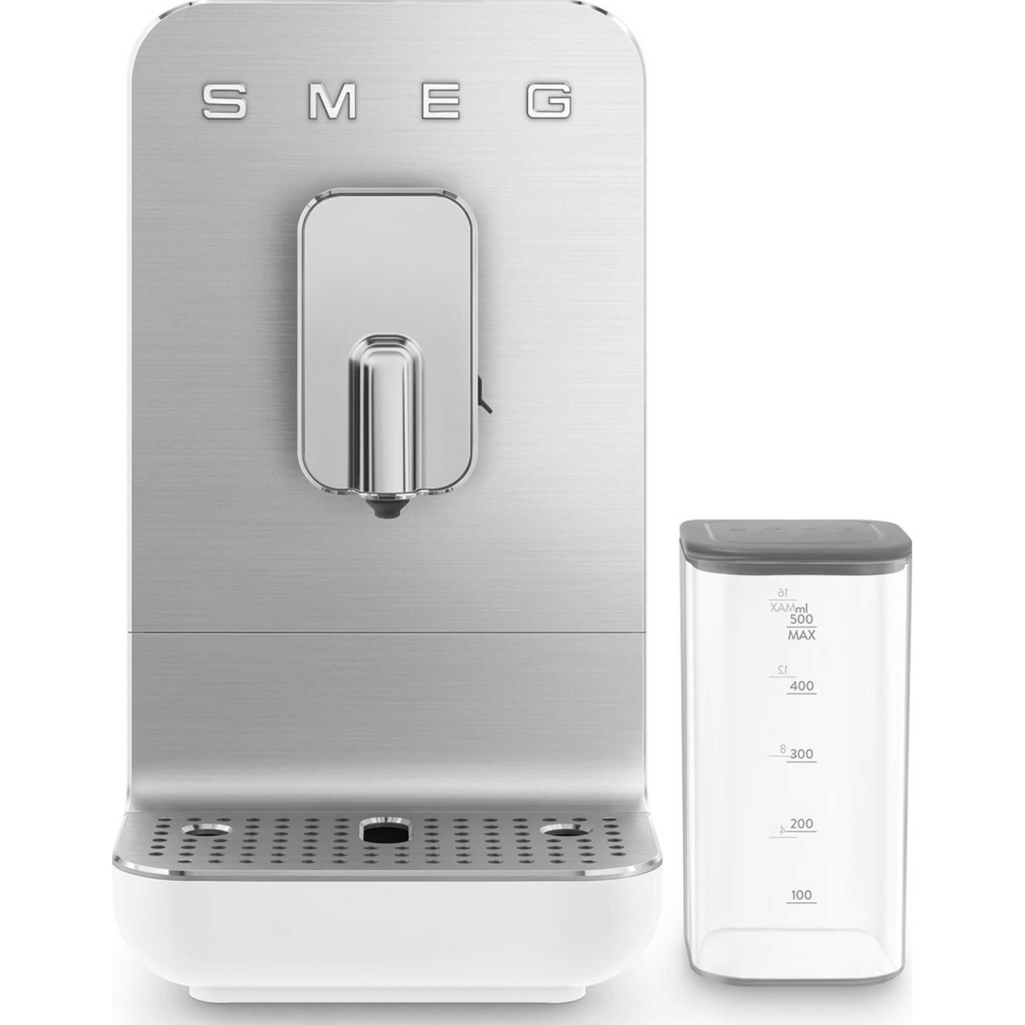 Smeg BCC13WHMUK Bean To Cup Coffee Machine with Milk System - Matte White