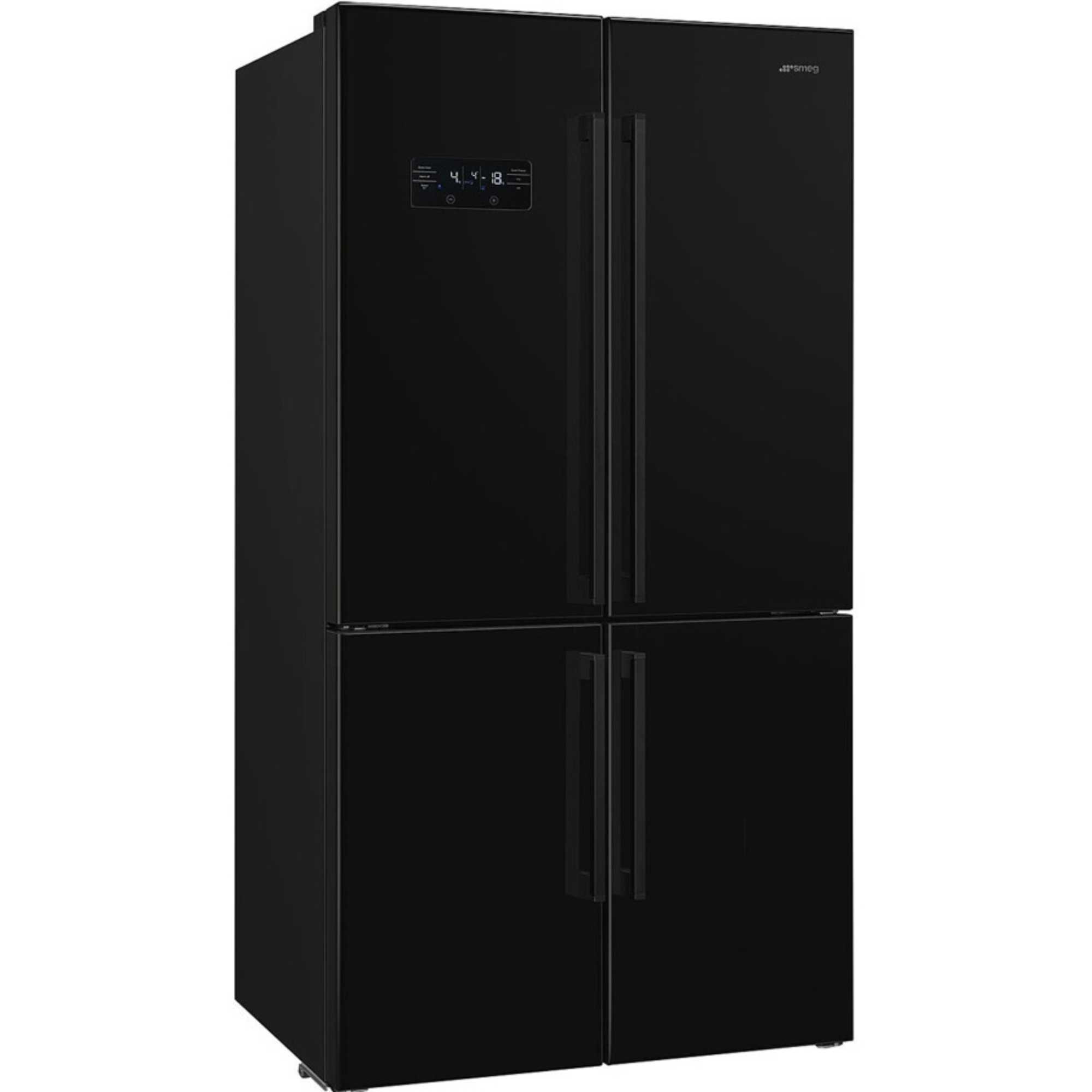 Smeg FQ60NDE Total No Frost American Style Fridge Freezer - Black