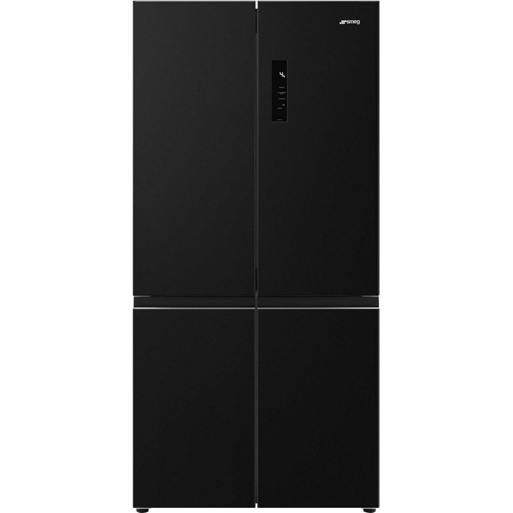 Smeg FQI60KD 522L American Style Fridge Freezer - Black