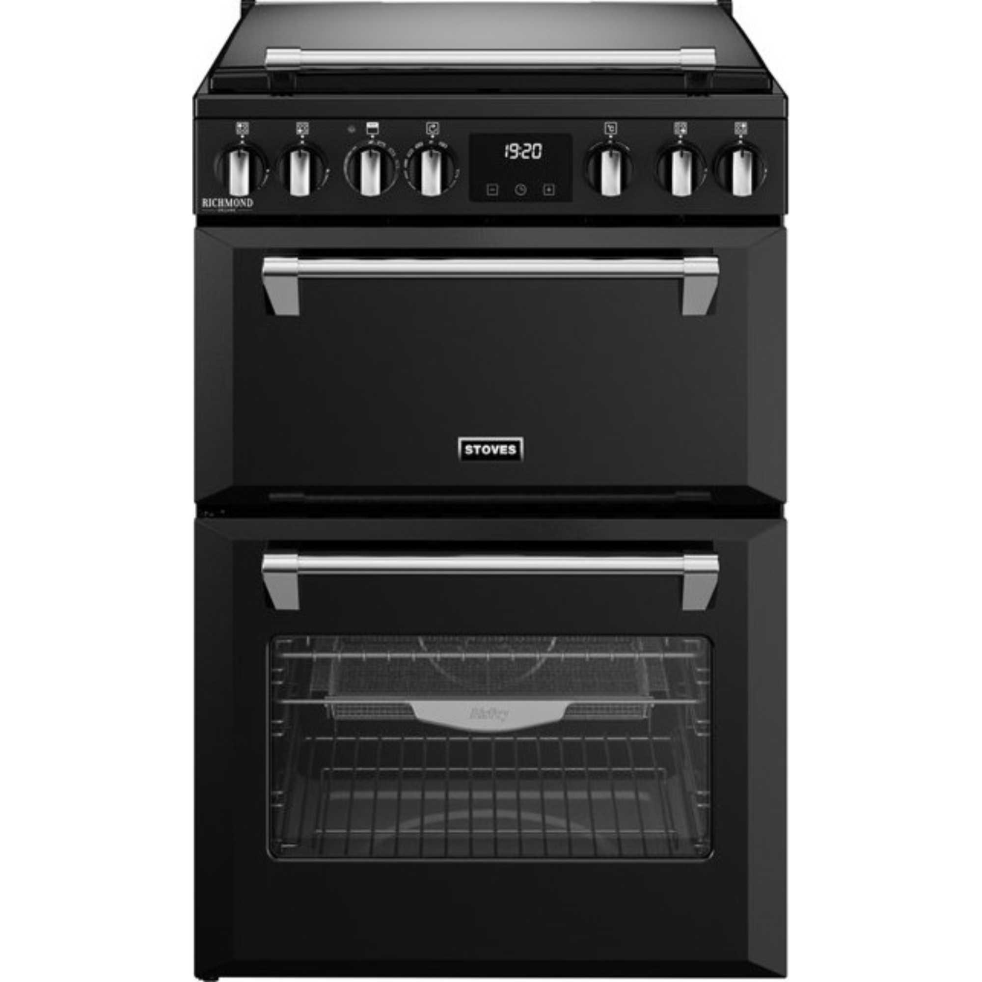 Stoves DXMRARICH60DFBLK Richmond Deluxe 60DF Mini Range Dual Fuel Cooker - Black