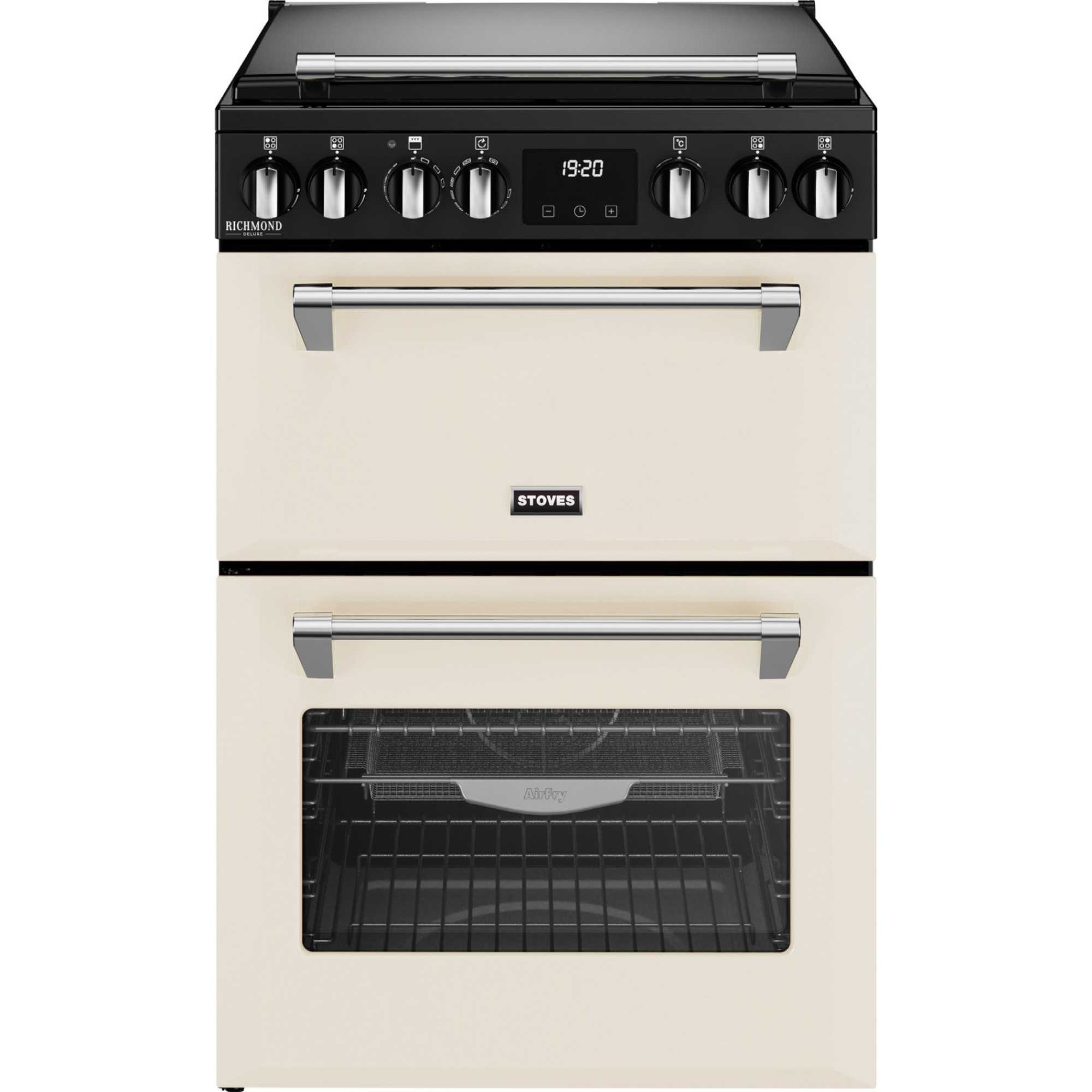 Stoves DXMRARICH60DFCRM Richmond Deluxe 60DF Mini Range Dual Fuel Cooker - Cream