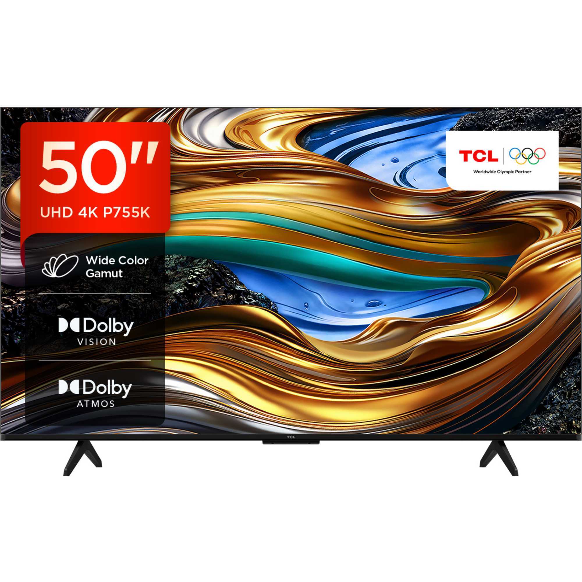 TCL P755K 50" 4K Ultra HD HDR WCG Android Smart TV - 50P755K