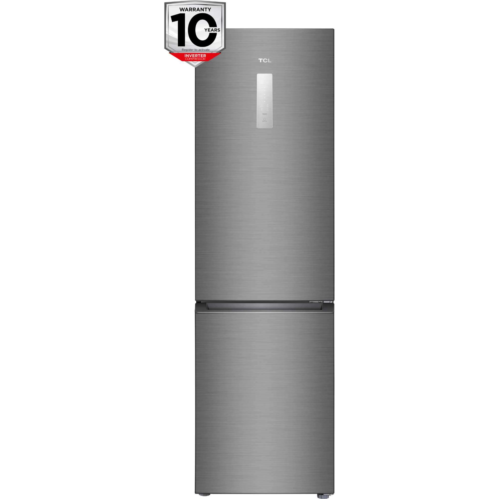 TCL RP282BXE0UK 282L Total No Frost Fridge Freezer - Stainless steel