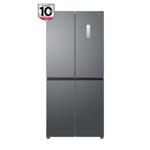 TCL RP470CXE2UK 470L Total No-Frost American Style Fridge Freezer - Stainless steel