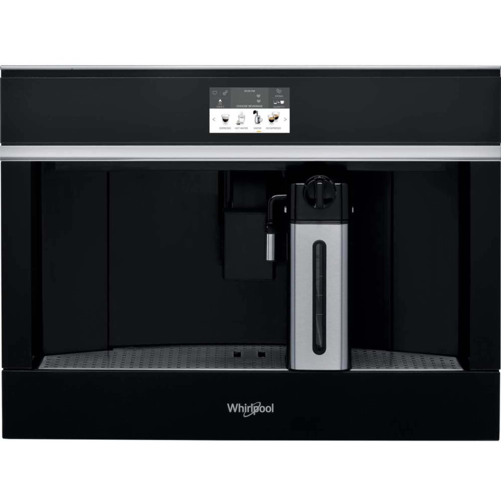 Whirlpool W11 CM145 W Collection Built-In Bean to Cup Coffee Machine - Black