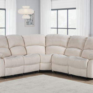 beige fabric 2c2 electric recliner corner sofa valencia