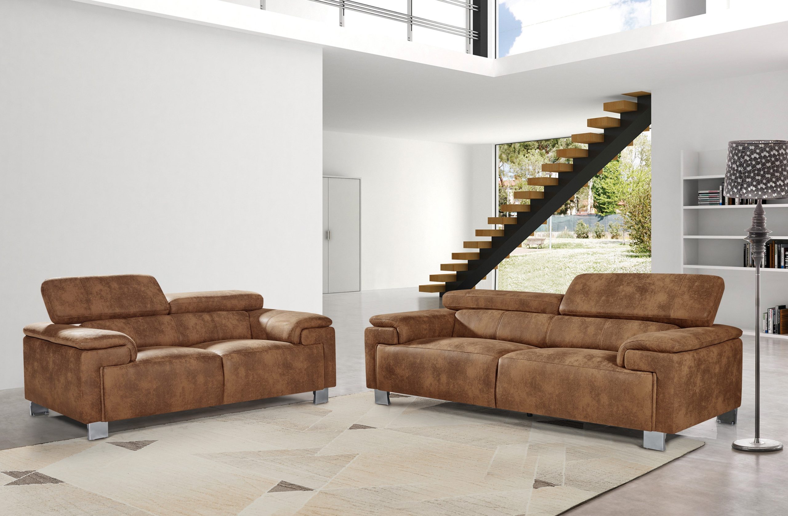 faux leather suede brown 3 + 2 seater sofa set livorno faux leather suede brown 3 + 2 seater sofa set livorno