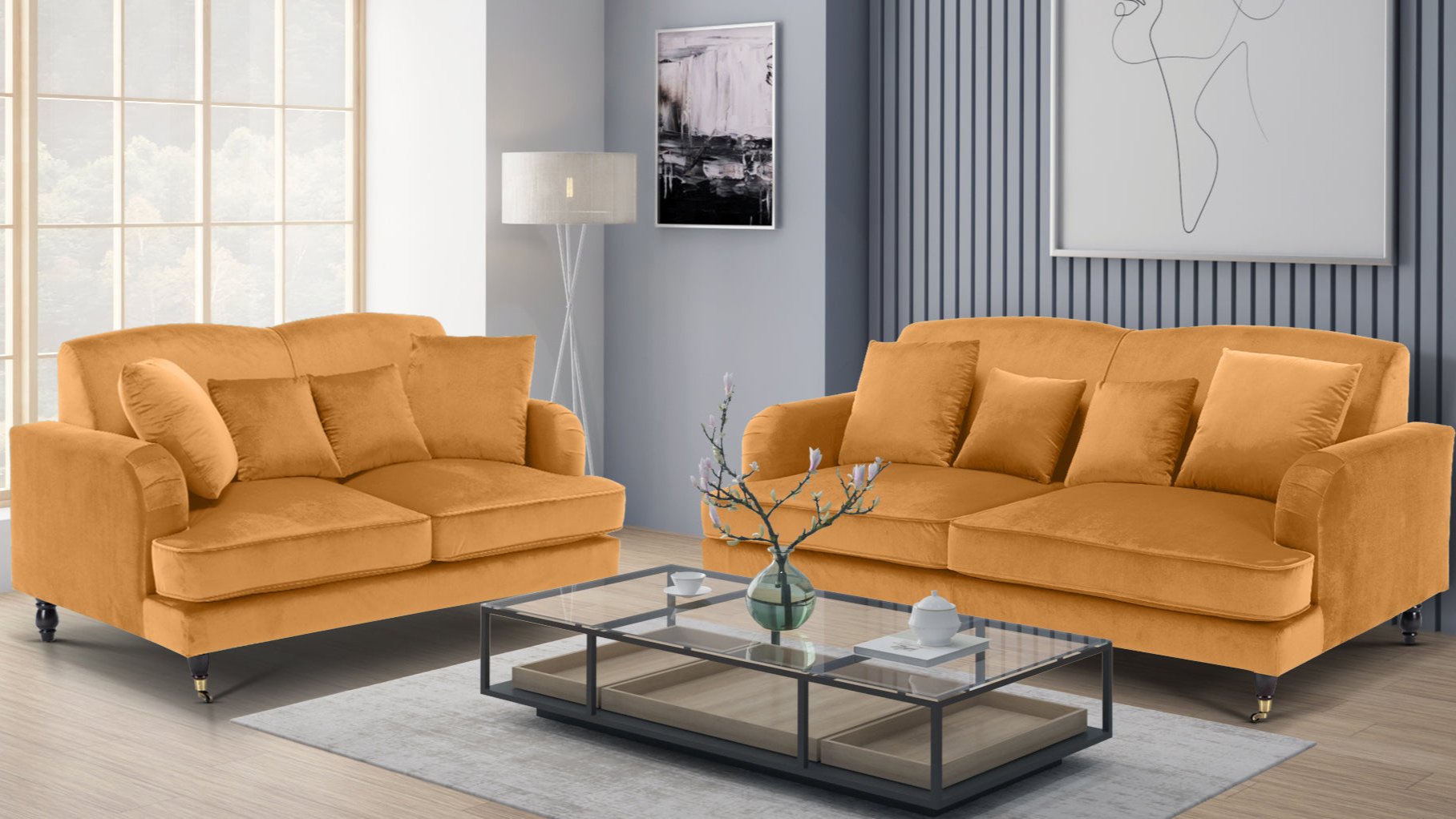 velvet gold 3 + 2 seater sofa set ashton velvet gold 3 + 2 seater sofa set ashton
